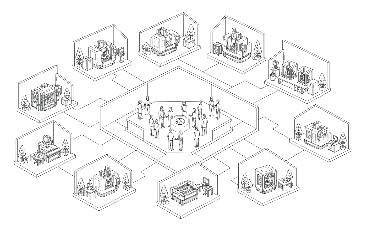 Hero section demo image showing interface components